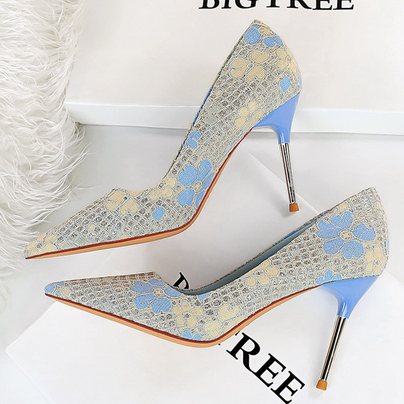 Pointy Toe High Heel Pumps