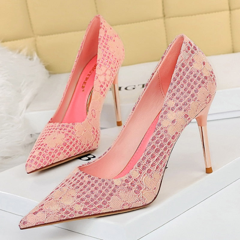 Pointy Toe High Heel Pumps