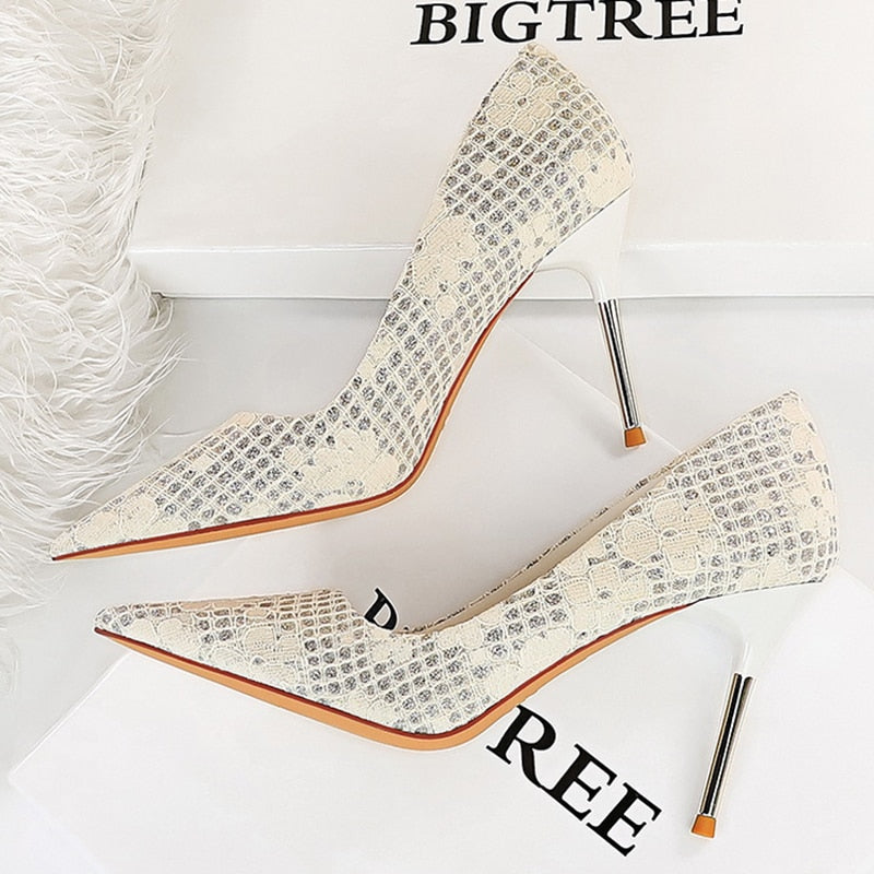 Pointy Toe High Heel Pumps