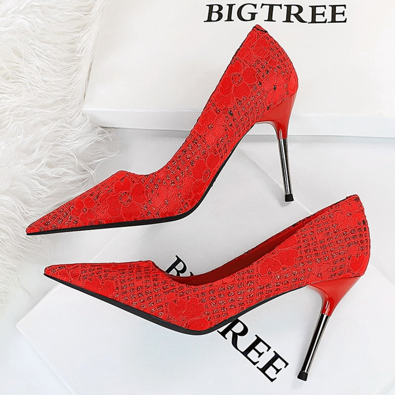Pointy Toe High Heel Pumps