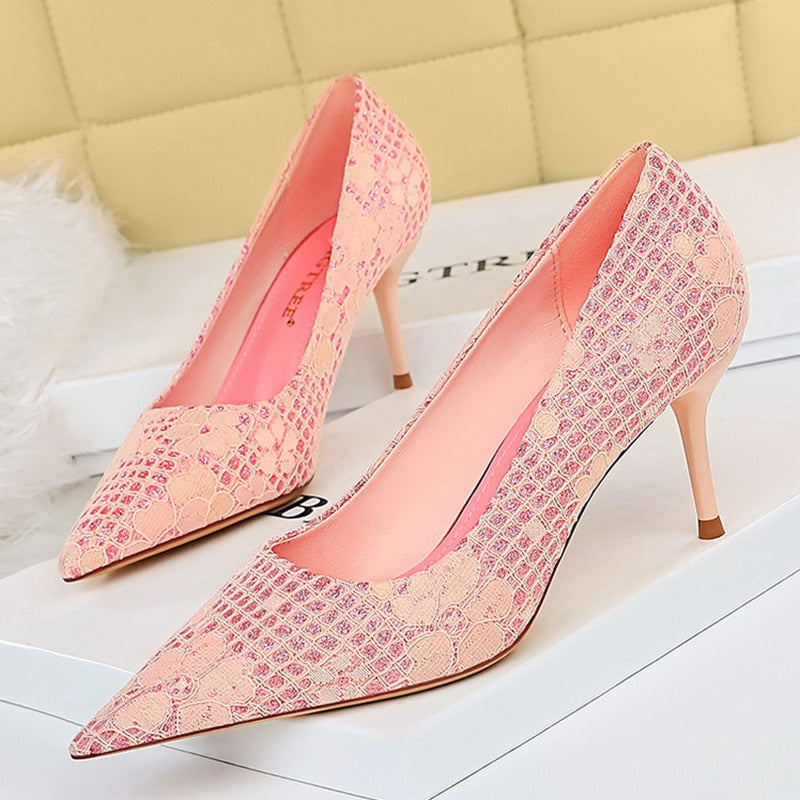 Pointy Toe High Heel Pumps