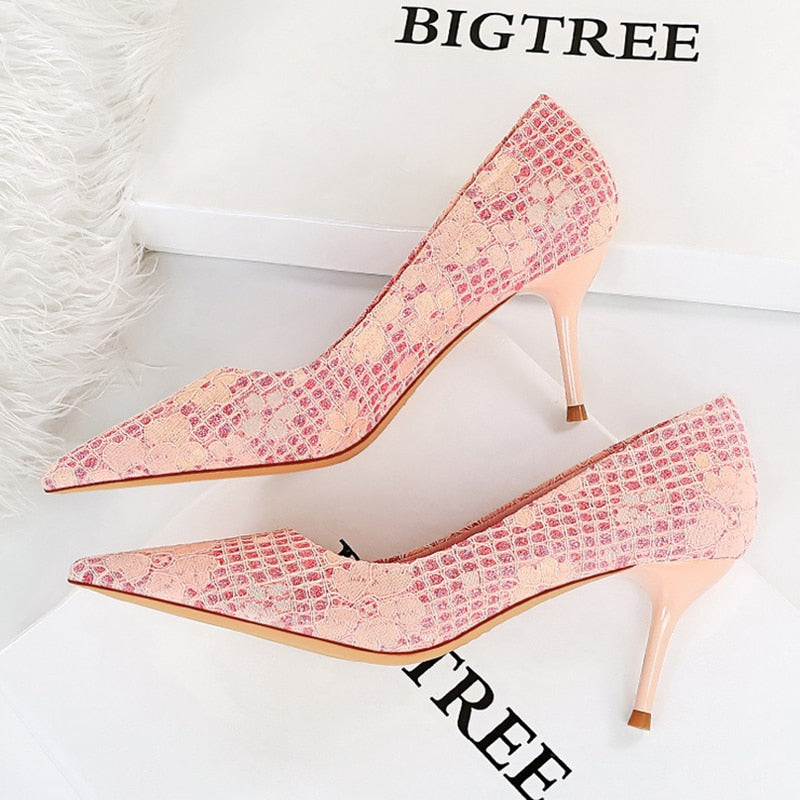 Pointy Toe High Heel Pumps
