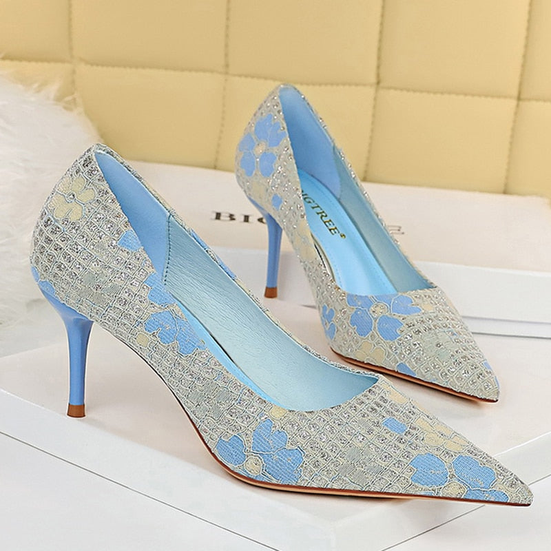 Pointy Toe High Heel Pumps