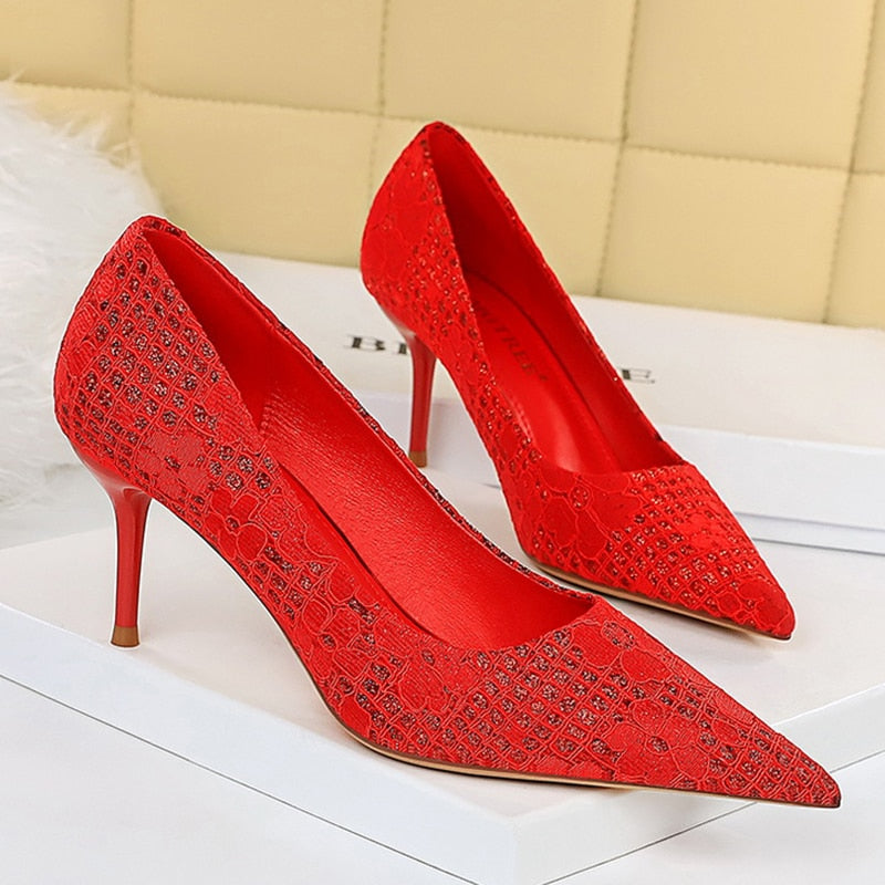 Pointy Toe High Heel Pumps