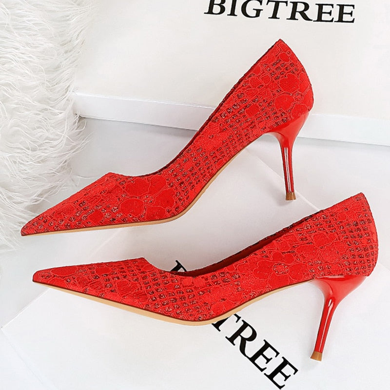 Pointy Toe High Heel Pumps