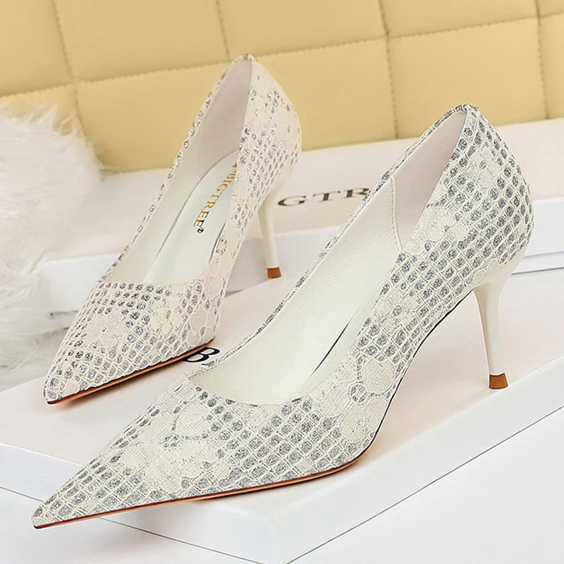 Pointy Toe High Heel Pumps