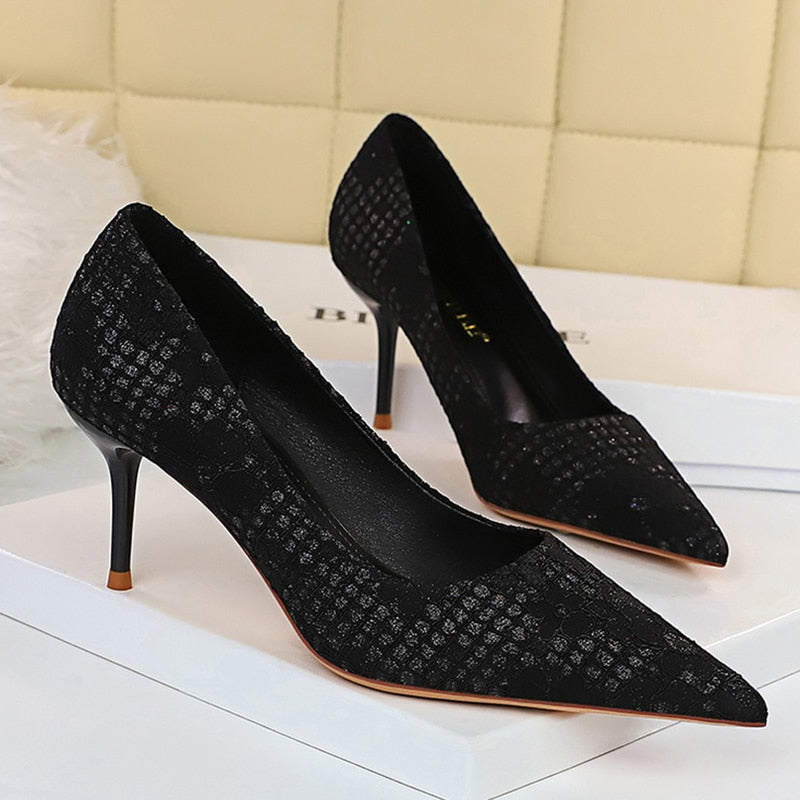Pointy Toe High Heel Pumps