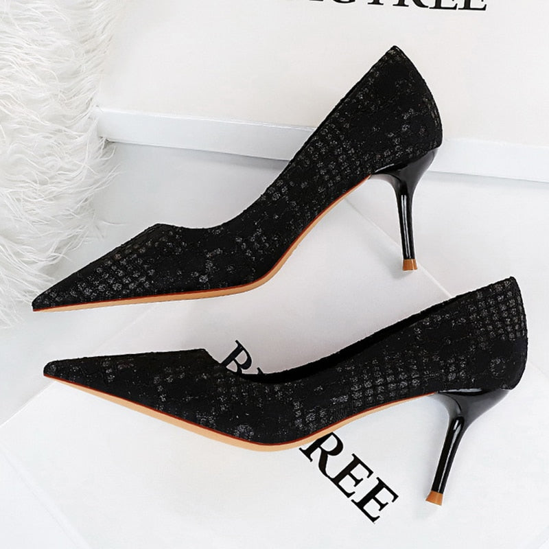 Pointy Toe High Heel Pumps
