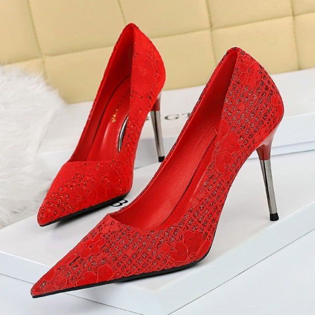 Pointy Toe High Heel Pumps