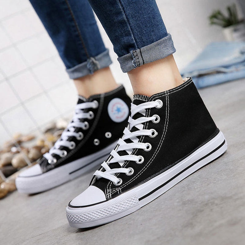 Lace-Up Canvas Sneakers