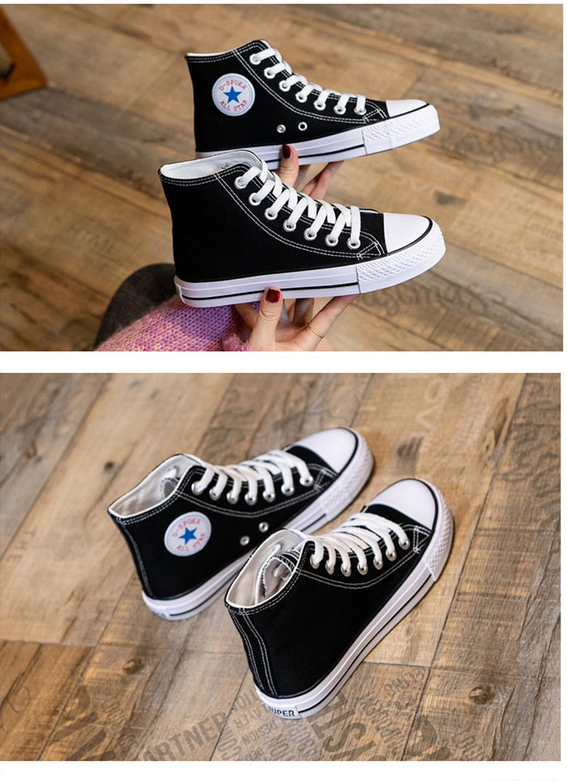 Lace-Up Canvas Sneakers