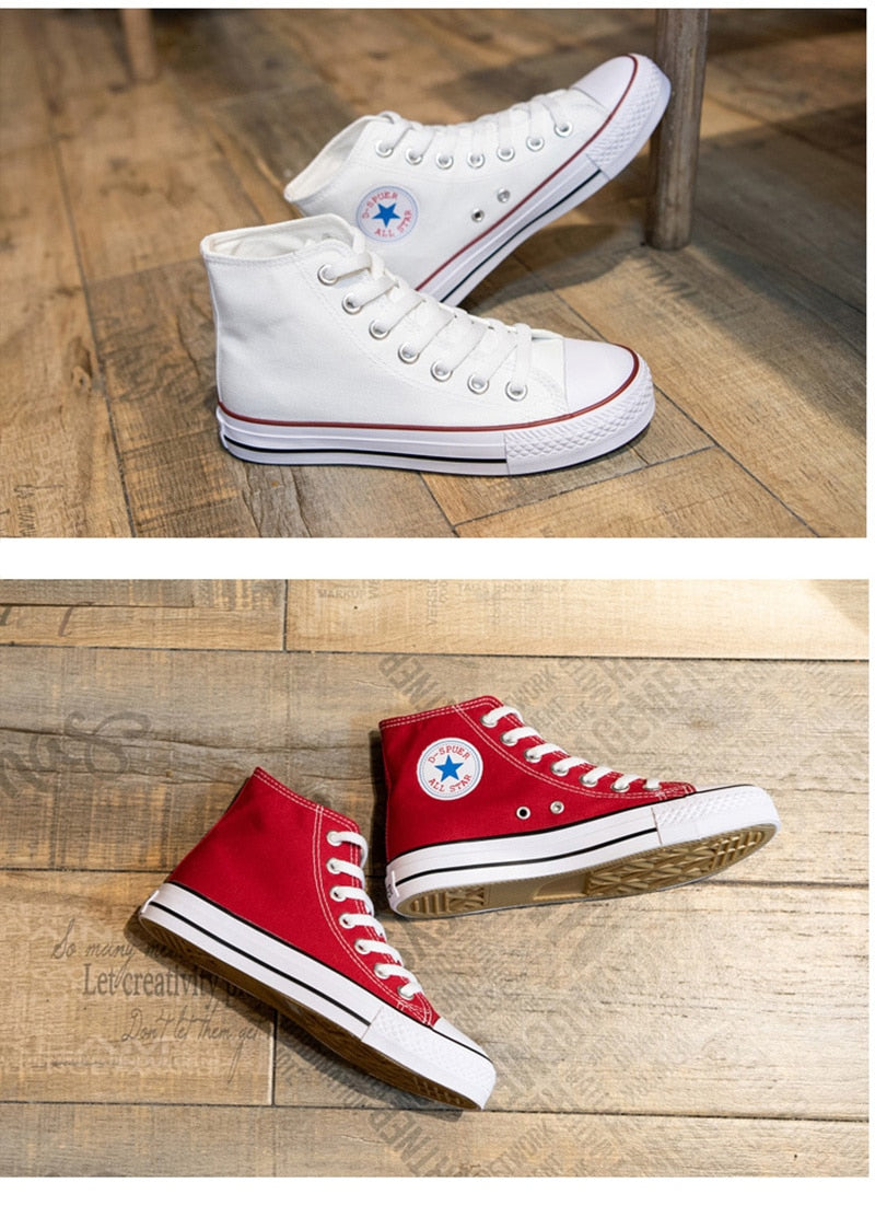 Lace-Up Canvas Sneakers