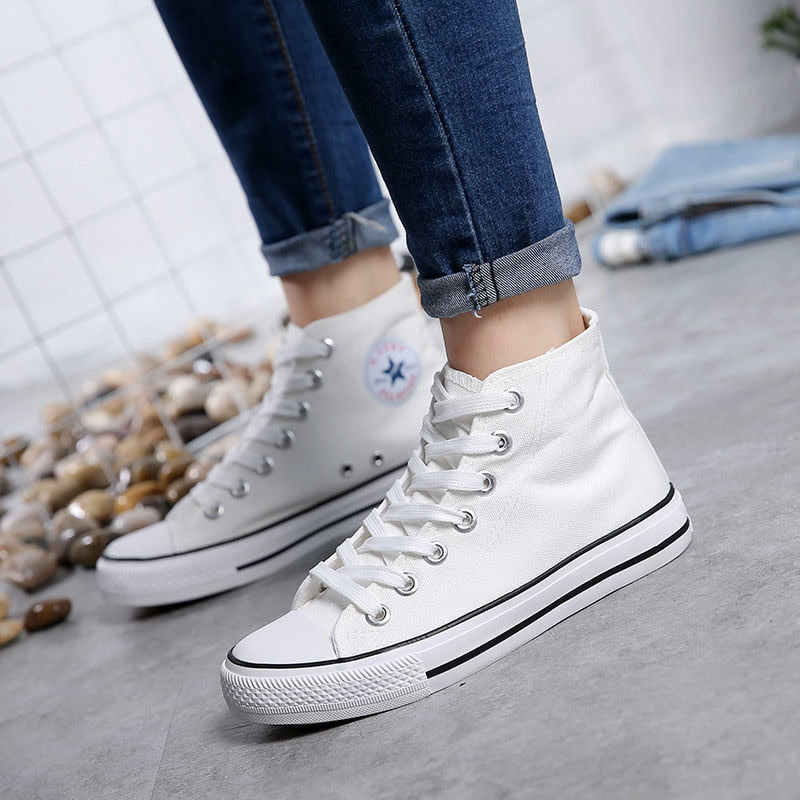 Lace-Up Canvas Sneakers