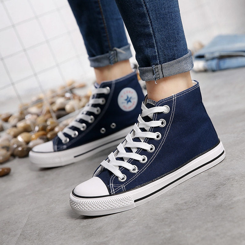 Lace-Up Canvas Sneakers