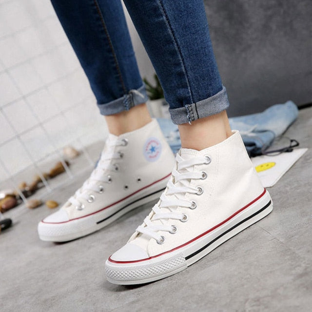 Lace-Up Canvas Sneakers