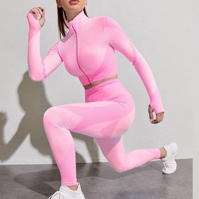Breathable Longsleeve Fitness Outfit