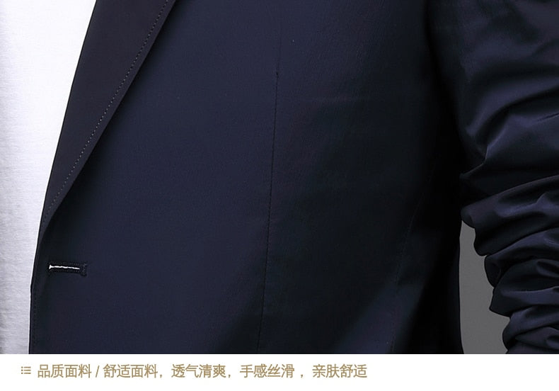 Single-Breasted Solid Blazer