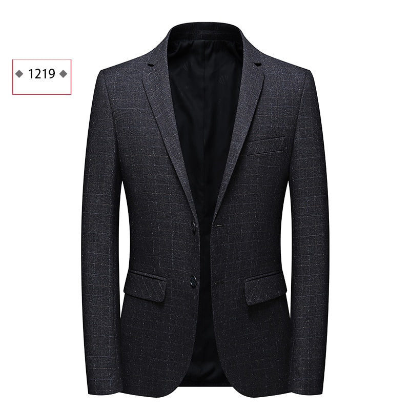 Single-Breasted Patterned Blazer