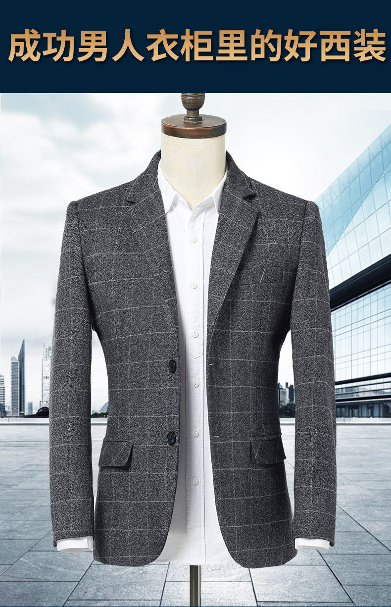 Single-Breasted Patterned Blazer