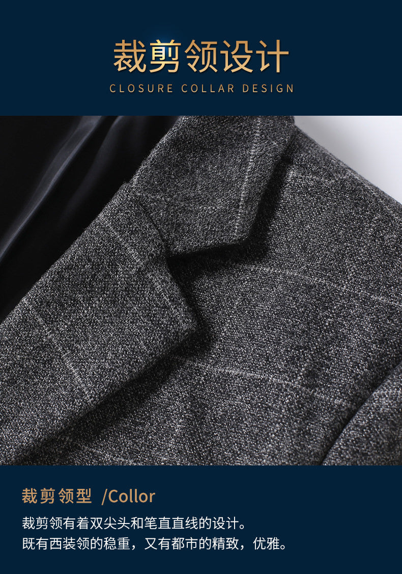 Single-Breasted Patterned Blazer
