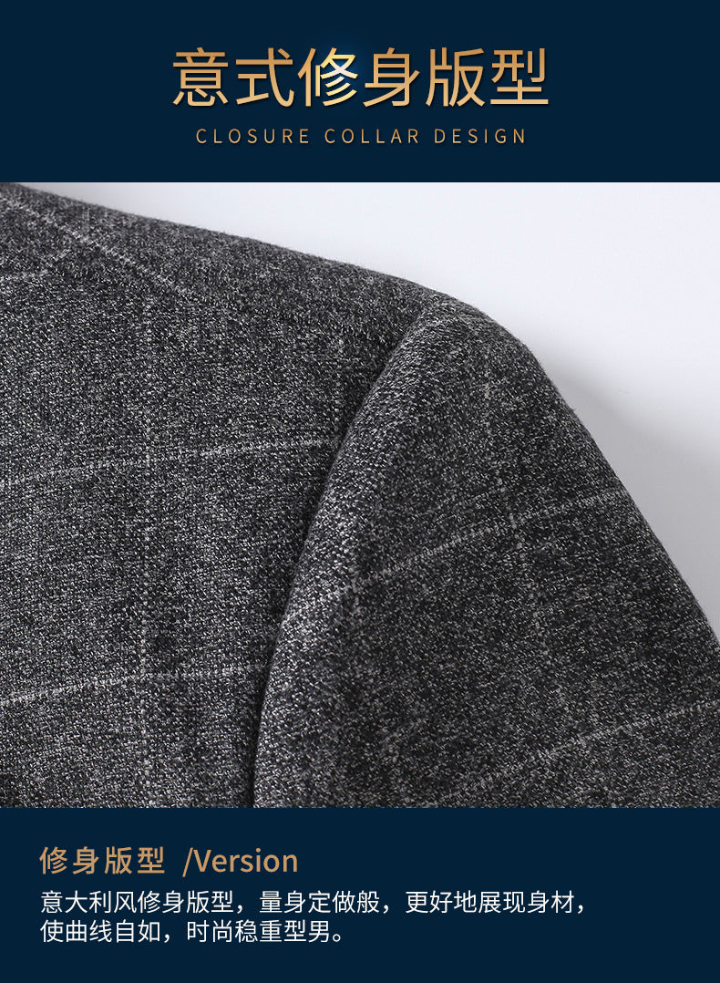 Single-Breasted Patterned Blazer