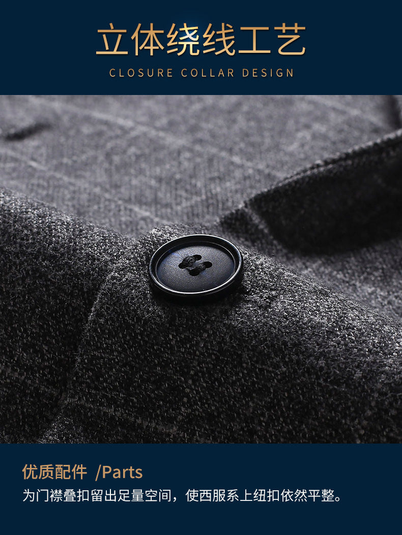 Single-Breasted Patterned Blazer