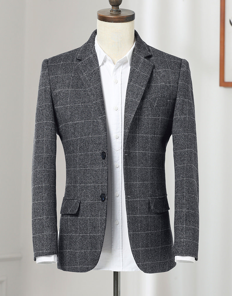 Single-Breasted Patterned Blazer