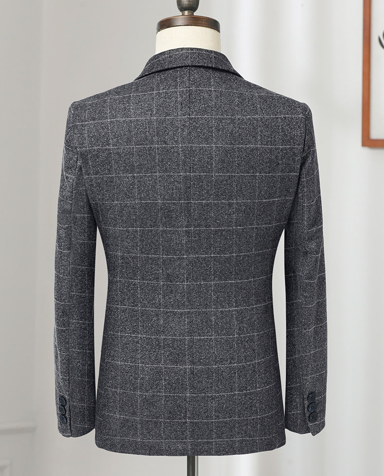 Single-Breasted Patterned Blazer