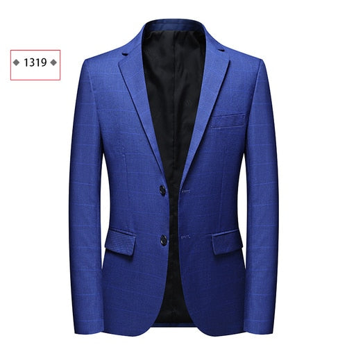 Single-Breasted Patterned Blazer