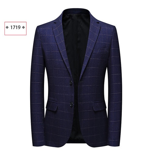 Single-Breasted Patterned Blazer
