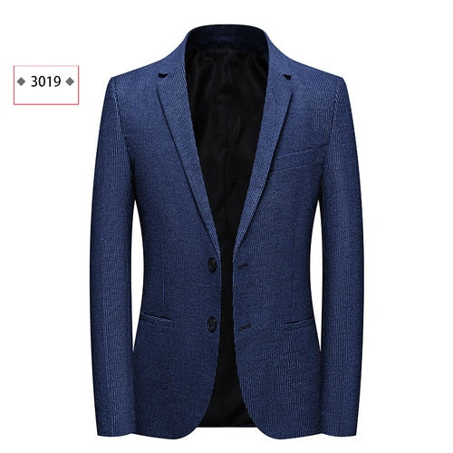 Single-Breasted Patterned Blazer