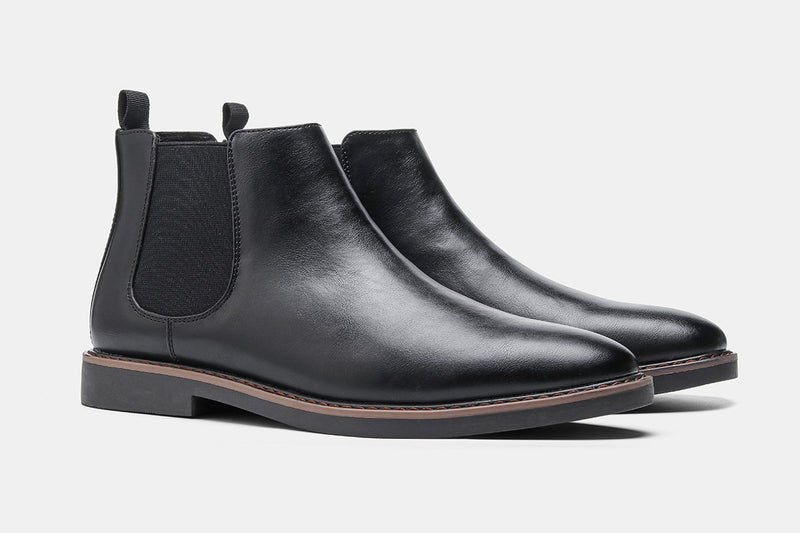 Round Toe Chelsea Boots