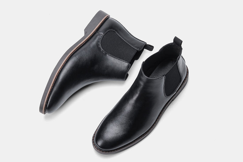 Round Toe Chelsea Boots