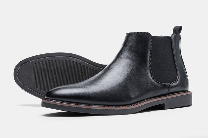 Round Toe Chelsea Boots