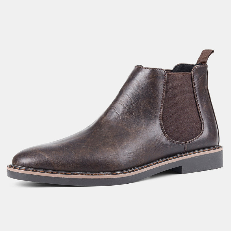 Round Toe Chelsea Boots