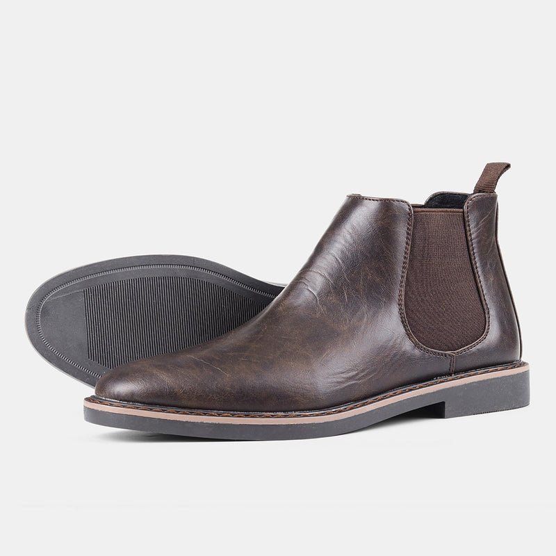 Round Toe Chelsea Boots