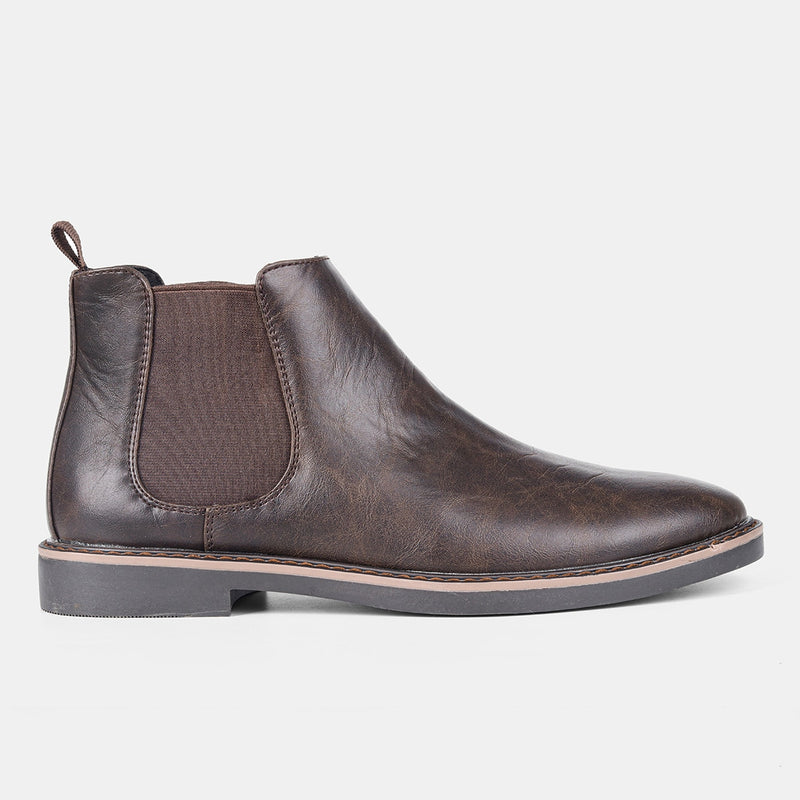 Round Toe Chelsea Boots