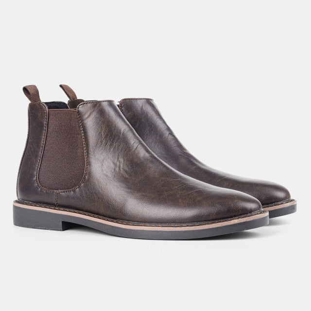 Round Toe Chelsea Boots