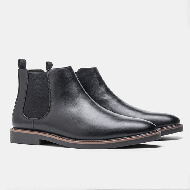 Round Toe Chelsea Boots