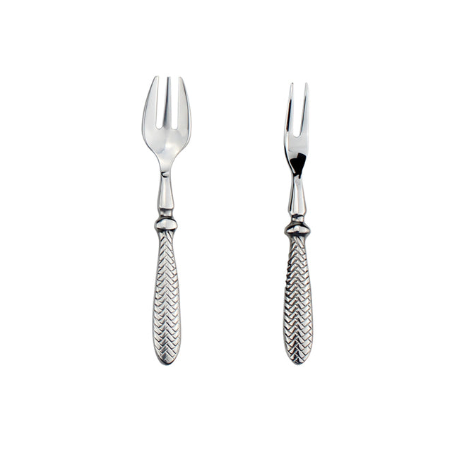 Exquisite Woven Pattern Stainless Steel Cutlery Set