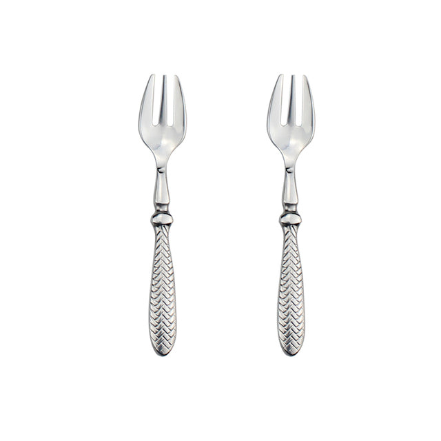 Exquisite Woven Pattern Stainless Steel Cutlery Set