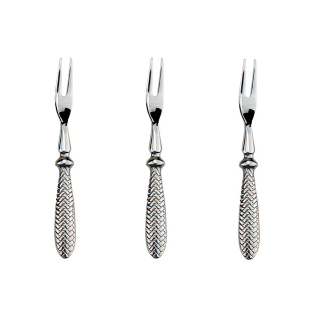 Exquisite Woven Pattern Stainless Steel Cutlery Set