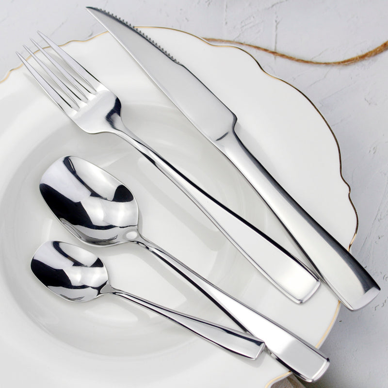 Sleek Stainless Steel Cutlery Set