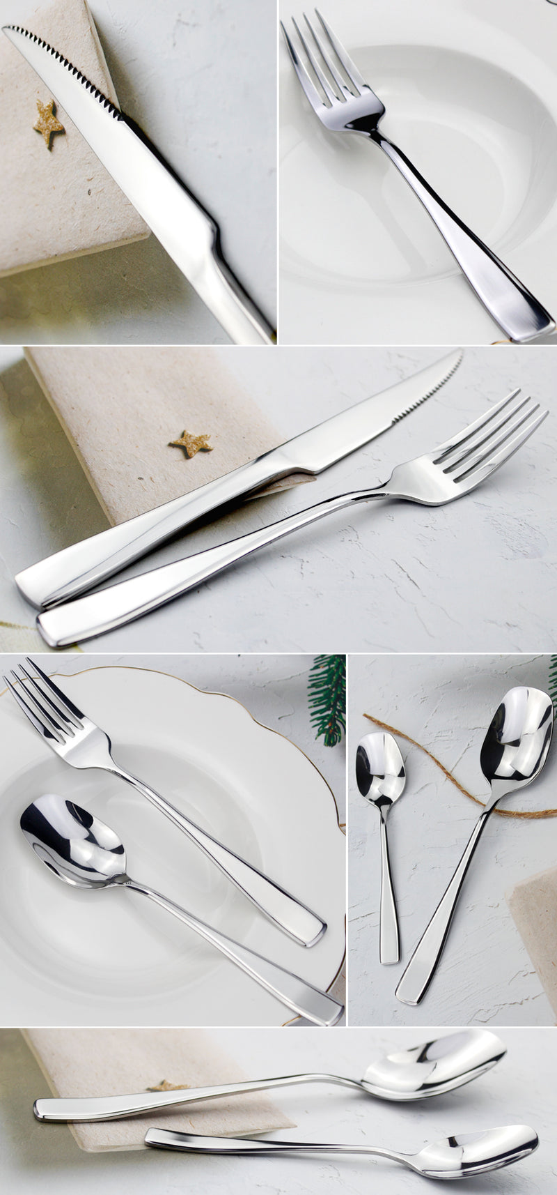 Sleek Stainless Steel Cutlery Set