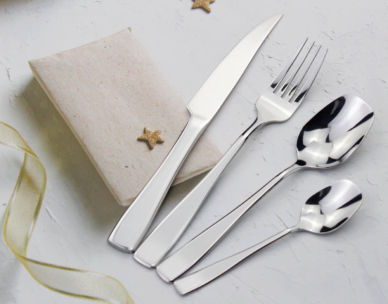 Sleek Stainless Steel Cutlery Set