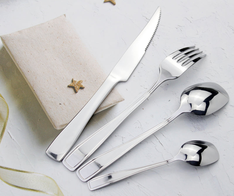 Sleek Stainless Steel Cutlery Set