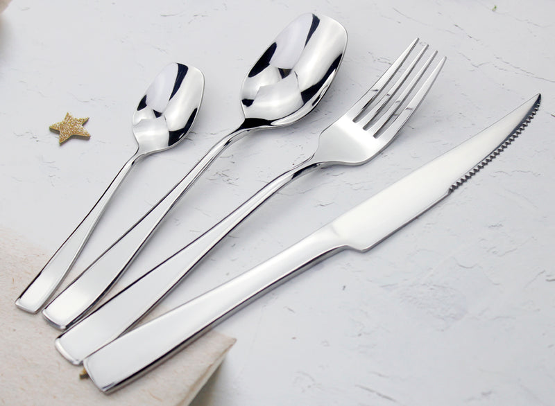 Sleek Stainless Steel Cutlery Set