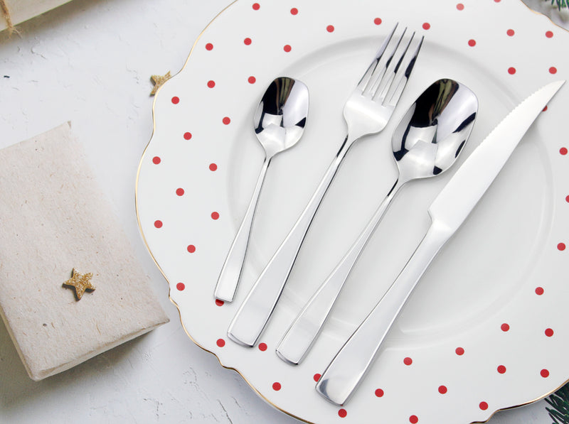 Sleek Stainless Steel Cutlery Set