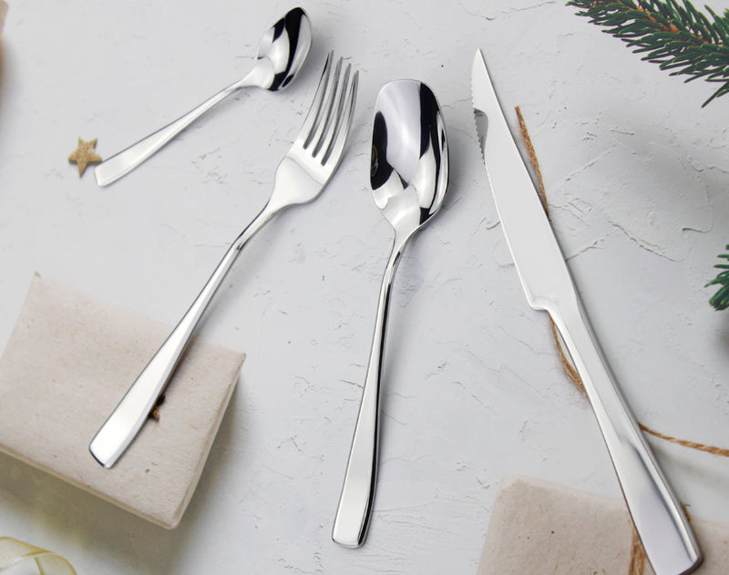 Sleek Stainless Steel Cutlery Set