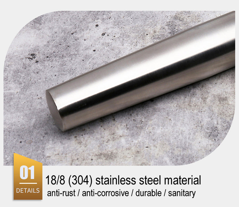 Sleek Modern Stainless Steel Rolling Pin